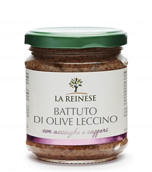 Battuto di olive leccino con acciughe e capperi