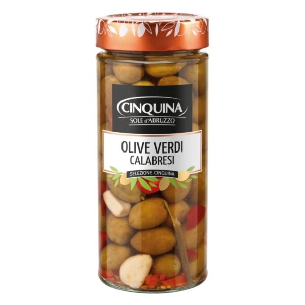 CINQUINA OLIWKI ZIELONE Z KALABRII 320g
