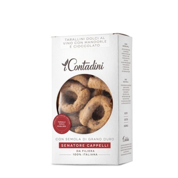 Tarallini dolci al vino con mandorle e cioccolato 250g- ciastka kruche